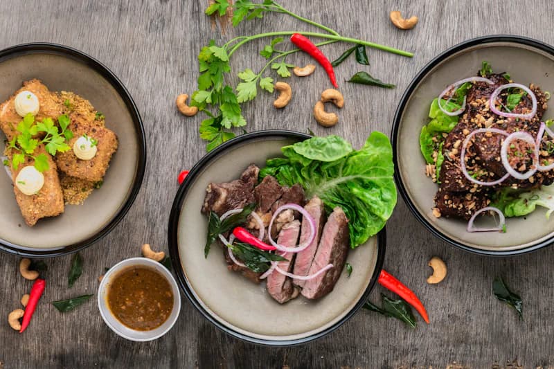 Vibrant food bowl styled for a lifestyle shoot